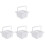 4Pcs White Paint Brush Holder Multi-Function Convenient Brush Cleaner 3