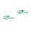 2 Pcs Ceramic Chopstick Rest Holder Japanese Style Light Green 7