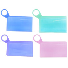 Portable Mask Storage Clips 2X2Pcs Waterproof Holder Purple