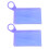 Portable Mask Storage Clips 2X2Pcs Waterproof Holder Purple 2