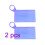 Portable Mask Storage Clips 2X2Pcs Waterproof Holder Purple 4
