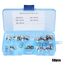 Industrial Machine Acorn Cap Nuts Stainless Steel Corrosion Resistant Hex Dome Cap Assortment Kit Suitable For Confined Areas Home Automotive Shop