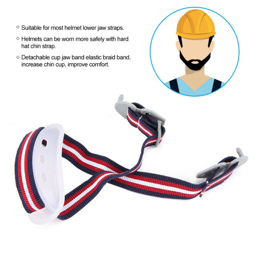 Detachable Chin Strap for White Hard Hat - Secure & Comfortable Fit 2