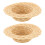 4 Pcs Mini Straw Hats For Dolls Handmade Woven Round Top 2