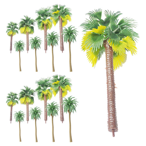 36Pcs Tropical Palm Model Tree For Sand Table Micro Garden Decor