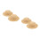 4 Pcs Mini Straw Hats For Dolls Handmade Woven Round Top 6