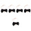 5Pcs Pet Pearl Collar With Bowknot Decorative Necklace 6