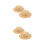 4 Pcs Mini Straw Hats For Dolls Handmade Woven Round Top 10