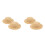 4 Pcs Mini Straw Hats For Dolls Handmade Woven Round Top 4