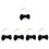 5Pcs Pet Pearl Collar With Bowknot Decorative Necklace 7