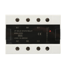 Driefasig solid-state relais, AC-belastingskwaliteit gecertificeerd, stofbestendig, breed instelbereik, thyristor-faseverschuivingsuitgang, eenvoudig