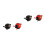 4 Pcs Bell Decor Lady Beetle Shape Bike Bells 8