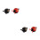 4 Pcs Bell Decor Lady Beetle Shape Bike Bells 9
