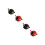 4 Pcs Bell Decor Lady Beetle Shape Bike Bells 5