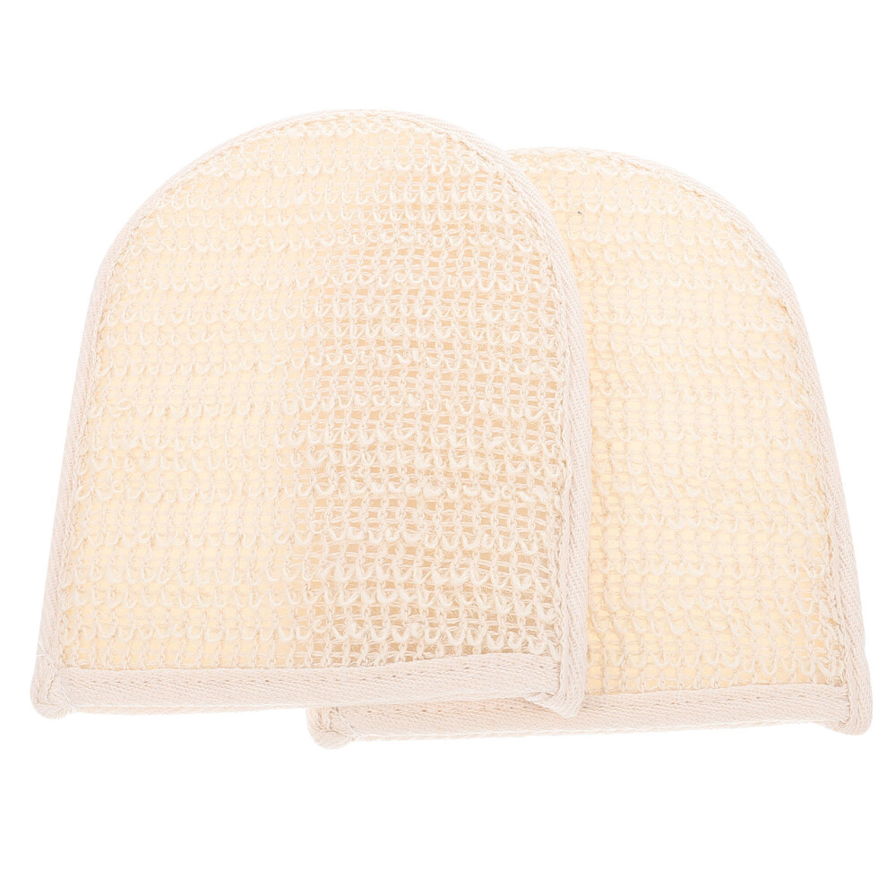 Aboofan 4 Pack Exfoliator Glove Bath Gloves Shower Exfoliating -Sided