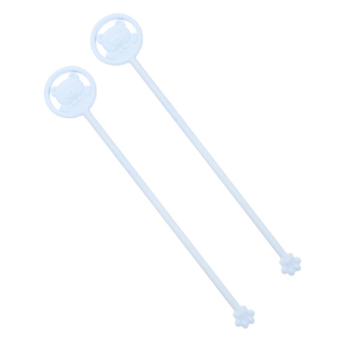 8 Pcs Cute Cartoon Handle Color Changing Reusable Stirring Rods