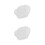 2Pcs White Crystal Incense Holder Natural Quartz Aromatherapy Burner 9