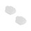 2Pcs White Crystal Incense Holder Natural Quartz Aromatherapy Burner 6