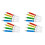 48 Pcs Needle Tube Shaped Ballpoint Pen Set For Students 2