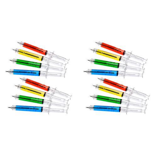 48 Pcs Needle Tube Shaped Ballpoint Pen Set For Students 1