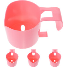 4Pièces Support Plastique Rose Multi-Usage Pour Gobelets Piscine