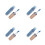 4Pcs Chameleon Glitter Liquid Eyeshadow Color Shifting 5