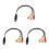 3Pcs 4 Pin S-Video To 3 Adapter Cable For Hd Transmission 7