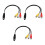 3Pcs 4 Pin S-Video To 3 Adapter Cable For Hd Transmission 9