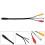 3Pcs 4 Pin S-Video To 3 Adapter Cable For Hd Transmission 11