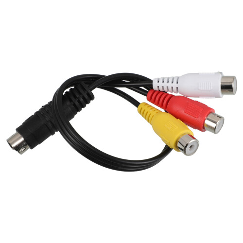 3Pcs 4 Pin S-Video To 3 Adapter Cable For Hd Transmission 2