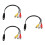 3Pcs 4 Pin S-Video To 3 Adapter Cable For Hd Transmission 8
