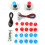 Kit arcade Raspberry Pi, controller di gioco fai da te con encoder USB a ritardo zero, pulsanti LED, supporto per giochi multiplayer, facile 3