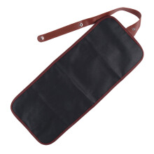 5Pcs Black Fabric Pencil Roll Up Case for Drawing Supplies and Artists