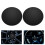 8Stk Einfache Montage Car Hub Sticker Aluminium Schwarz 11