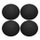 8Stk Einfache Montage Car Hub Sticker Aluminium Schwarz 2