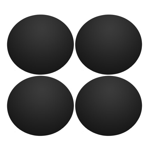 8Stk Einfache Montage Car Hub Sticker Aluminium Schwarz 1