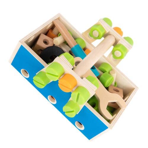 2 Sets Wooden Nut Dismounting Toy Multi Function Toolbox 2