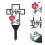 Set Of 2 Ground Plug Cemetery Cross Pathway Decoration Dad 7