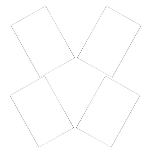 12 Pcs Clear Acrylic Sheets For Picture Frames Diy Panels 2