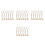 24Pcs Beige Bungee Tie Down Set for Blinds Durable Elastic Cord Kit 7