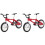 2Pcs Artificial Bicycle Metal Model for Mini House Display 3