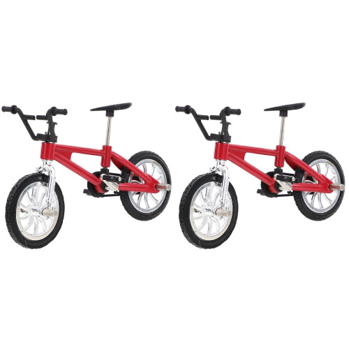 2Pcs Artificial Bicycle Metal Model for Mini House Display 2