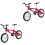 2Pcs Artificial Bicycle Metal Model for Mini House Display 4