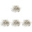 4 Sets Rotatable D Rings for Backpack Purse Accessories 3