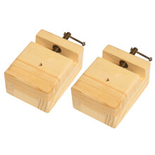 4 Pcs Pine Wood Engraved Printing And Seal Stone Fixing Tool