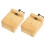 4 Pcs Pine Wood Engraved Printing And Seal Stone Fixing Tool 1