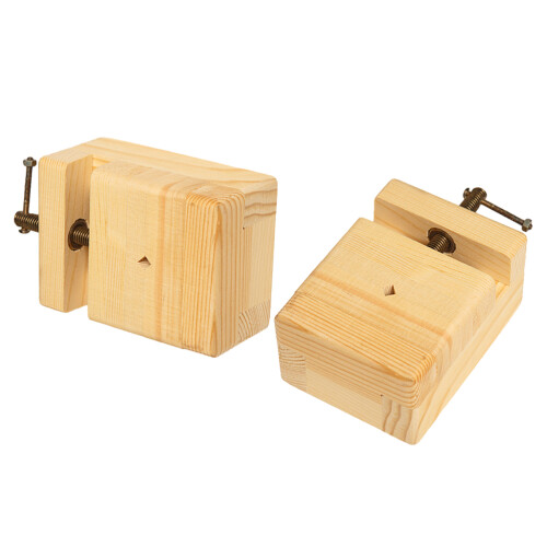 4 Pcs Pine Wood Engraved Printing And Seal Stone Fixing Tool 1