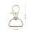 4 Sets Rotatable D Rings for Backpack Purse Accessories 10