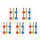 30 Pcs Soccer Hanging Target With Adjustable Strap For Skills Training 7