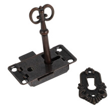 4 Sets Vintage Cabinet Locks Antique Jewelry Box Latches Decorative